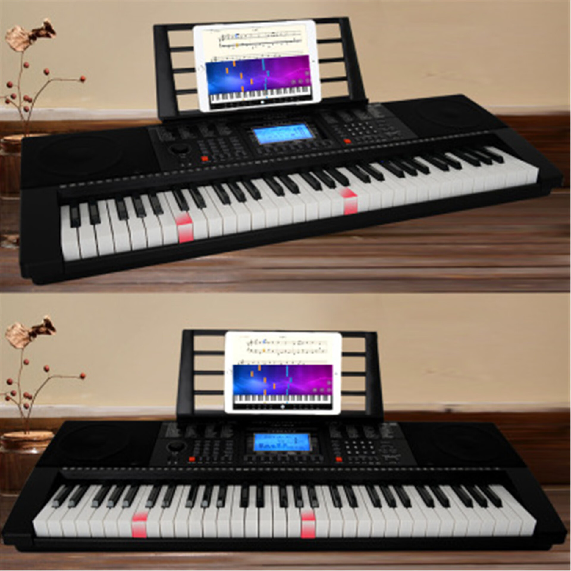 XINYUN新韵初学入门电子琴61键电子琴乐器多功能成人钢琴教学培训 XY365第三代电子琴(数码显示不带闪灯+礼包