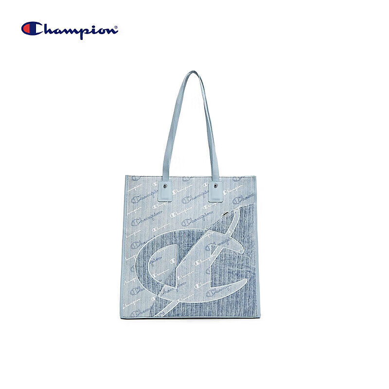 Champion美国冠军2025新款手提包男女 老花满印托特包25SSP41 浅蓝 均码