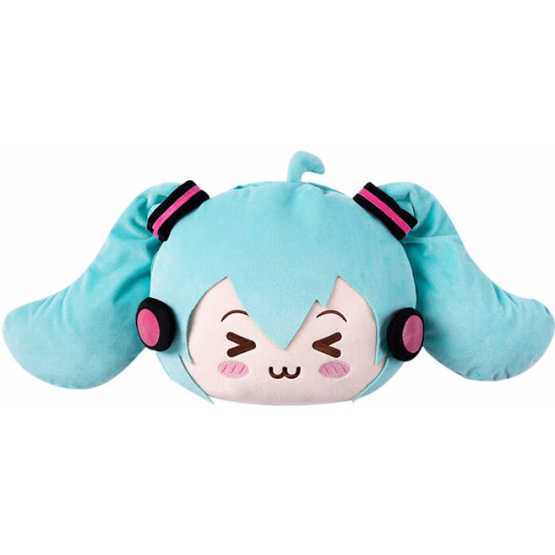 萌羽初音未來(lái)瞇瞇眼系列多功能抱枕毯可愛(ài)miku靠枕秋冬毛毯周邊 初音未來(lái)-瞇瞇眼系列-多功能抱枕毯