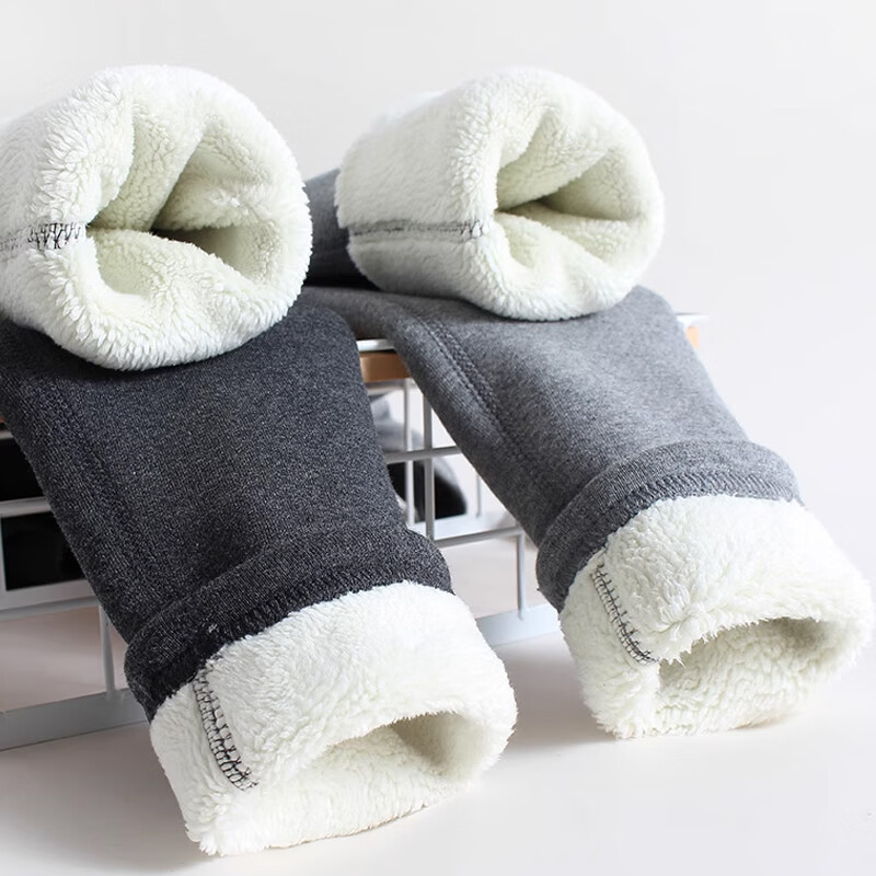 米丁堡女童打底裤加绒秋冬白色羊羔绒保暖加厚儿童裤子外穿长裤紧身裤 白色-（超厚加绒） 140 码【身高125-135cm】