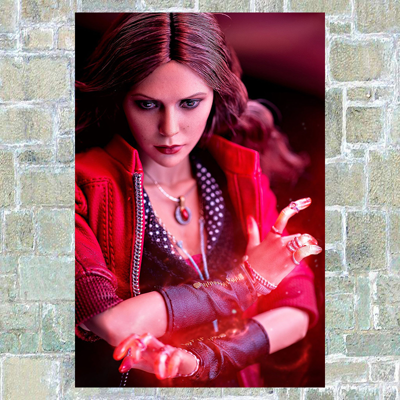 狼天影 绯红女巫海报伊丽莎白奥尔森漫威复仇者联盟墙贴纸周边贴画