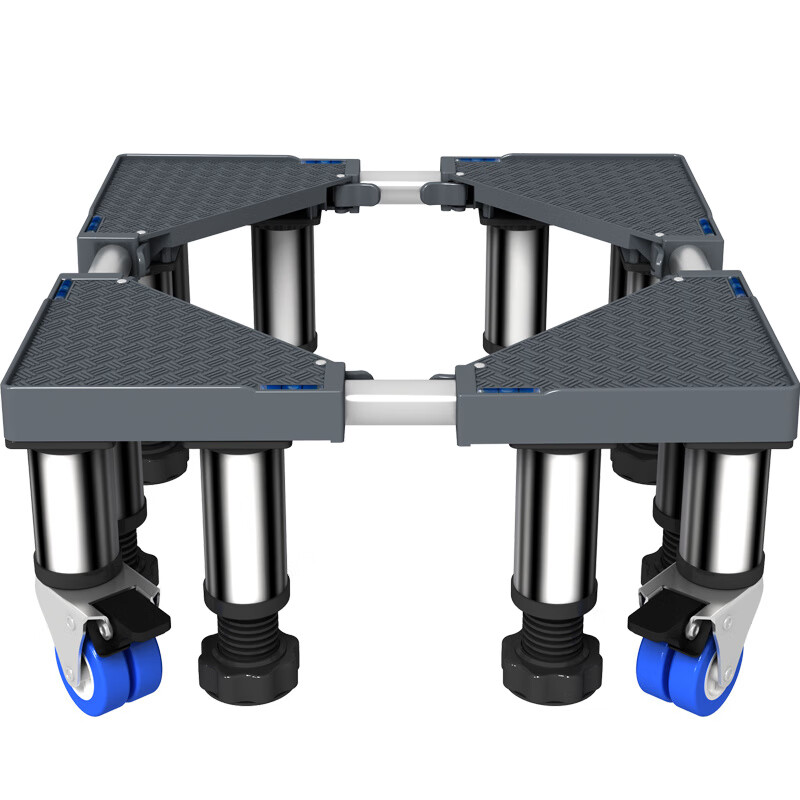 MPPMCK洗衣机脚垫增高防震加高洗衣机底座架通用增高支架垫高波轮滚 12不锈钢腿【总高24-27cm】 稳固加高 1层 3x1cm