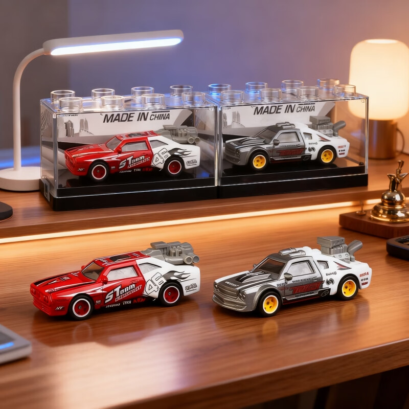 中精质造合金小汽车模型男孩玩具车儿童玩具兰博基尼跑车赛车金属车模 合金车模两只装/精致涂装