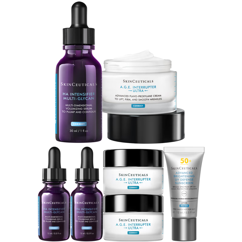 修麗可紫米30ml+AGE面霜48ml護膚品玻色因抗老緊致生日禮物送女友