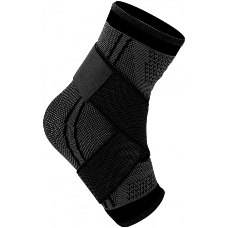 康瑪士防崴腳腕護(hù)踝固定關(guān)節(jié)保護(hù)恢復(fù)彈力帶運(yùn)動扭傷籃球護(hù)具 黑色 M