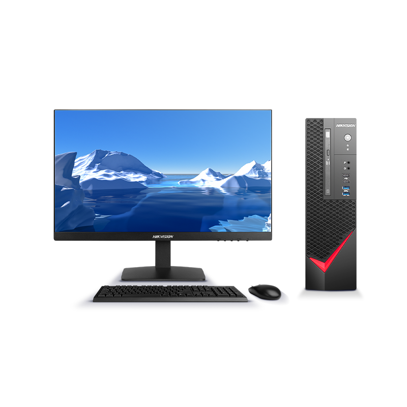 海康威视(hikvision) 台式电脑办公商用 安防监控一体台式机电脑主机