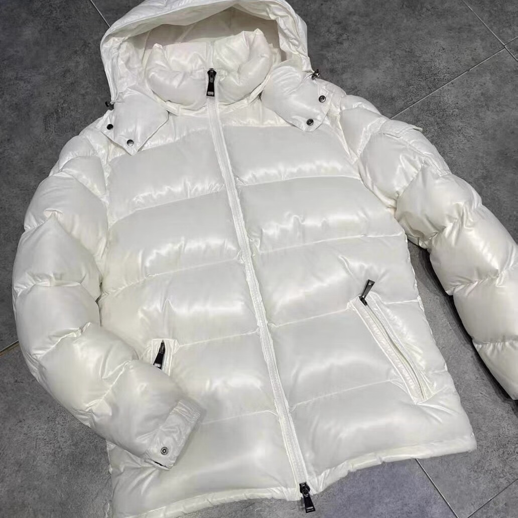 桐系蒙口鹅经典玛雅羽绒服男女新款情侣冬季加厚保暖亮面外套鹅绒服 黑色（原版原标） L =2码115-130斤