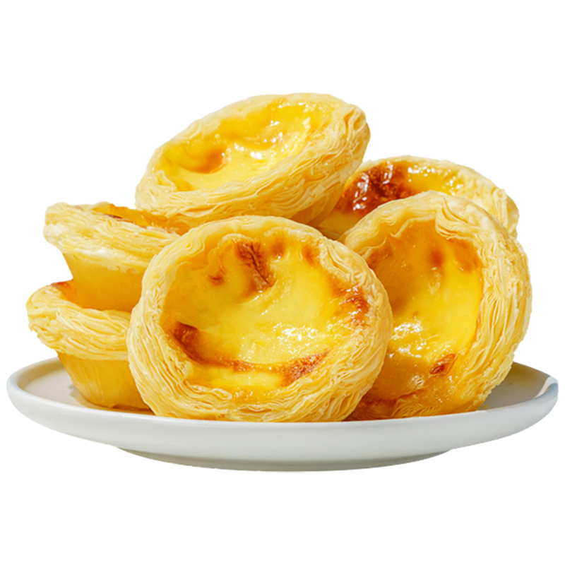 小牛凯西 葡式蛋挞家用套装带锡纸半成品西式烘焙空气炸锅冷冻 蛋挞1+1套装980g+10根烤肠