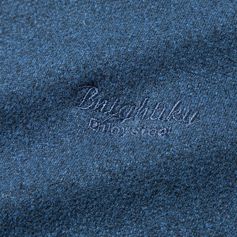 罗蒙加绒加厚假两件针织衫男士毛衣秋冬款中青年长袖含羊毛厚款打底衫 7Z111605蓝灰 2XL 185（适合155-175斤）