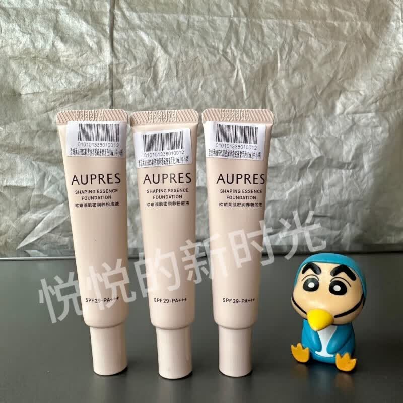 欧珀莱（AUPRES）升级版 欧珀莱肌密润养粉底液小样10ml隔离遮瑕持妆轻薄保湿滋润 103自然色10ml*3支临期 11月