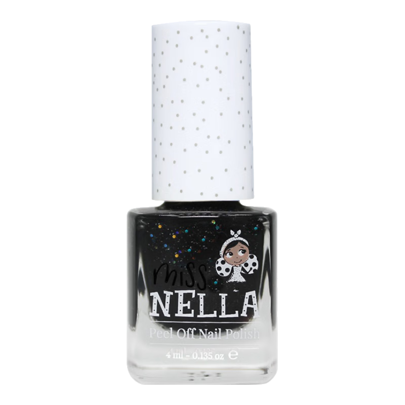 MISS NELLA兒童專用指甲油可撕拉安全無(wú)味女童春節(jié)新年生日禮物化妝美甲玩具 MN24閃亮驚喜派對(duì)4ml