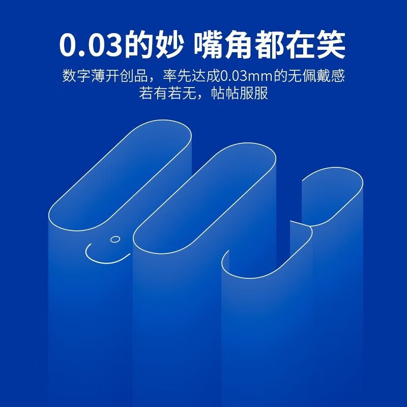 冈本(OKAMOTO)避孕套 003超薄系列男女用进口安全套套成人计生用品 【经典热销】蓝金超润滑10片