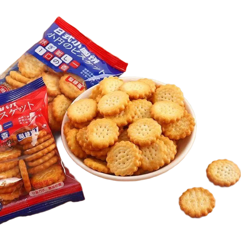 零食随心选锅巴苏打夹心小饼干休闲食品宿舍办公小零食批发整箱 【10包】日式小圆饼
