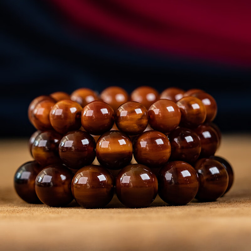 一北 血料金丝牦牛角手串 情侣款佛珠转运珠手链 男士本命年文玩礼物