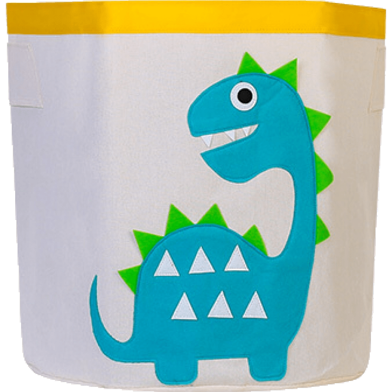 可比熊儿童玩具收纳桶大号防水收纳筐整理储物箱宝宝收纳盒收纳箱脏衣桶 恐龙 高46cm*宽43.5cm