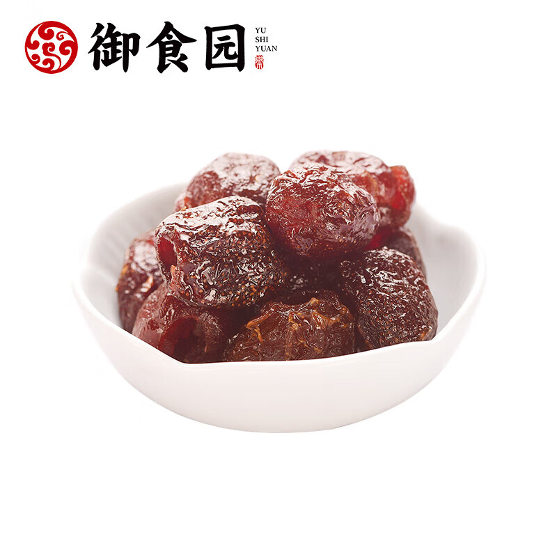 御食園蜂蜜山楂500克酸甜口味山楂果脯酸甜口味整顆無核山楂零食 500克蜂蜜山楂