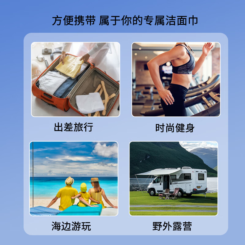 LUXU一次性加大加厚洗脸巾纯棉浴巾独立包装酒店旅行加长加宽母婴可用 实惠装[加厚70*100cm]5条