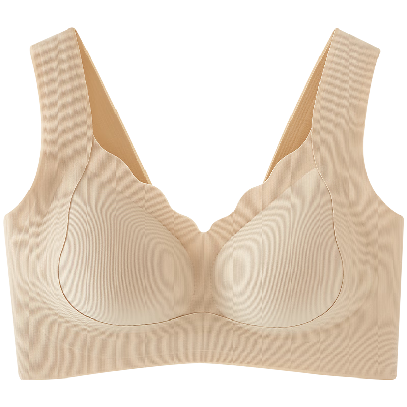 古今(GUJIN)内衣女10A级抑菌收副乳提拉防下垂聚拢女士文胸罩无痕无钢圈薄款 白色 (侧收副乳) XL 【推荐体重120-140斤】