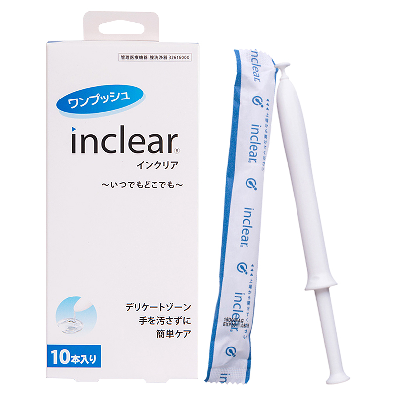 HANAMISUI进口inclear系列私处乳酸菌益生菌凝胶女性私处护理清洁平衡菌群 进口私密凝胶10支装