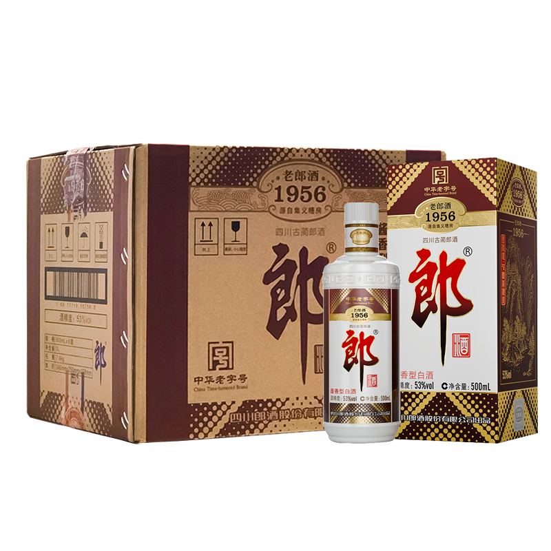 ���ڲ������ɾ� ���ɾ�1956 �����Ͱ׾� 53�� 500ml*6ƿ ����װ 1010Ԫ