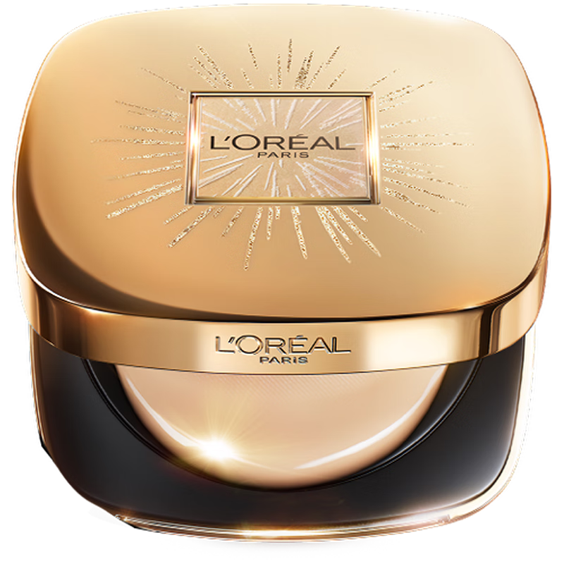 欧莱雅黑金气垫烟花限定版W10自然偏白防晒三八节女神礼物送女友