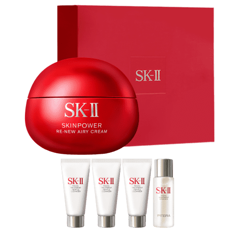 SK-II大红瓶面霜80g轻盈sk2乳液化妆品全套护肤品套装抗老生日新年礼物