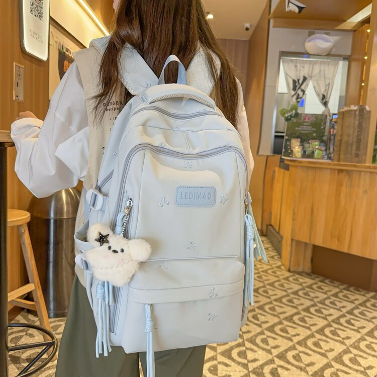 ins风韩系小众初高中生高颜值双肩包