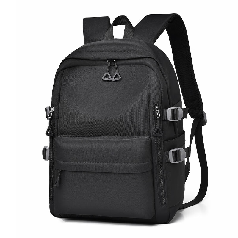 thinkplus联想双肩包学生书包男女旅行出差背包2025年新款轻便电脑包出游 【时尚通勤款】黑色