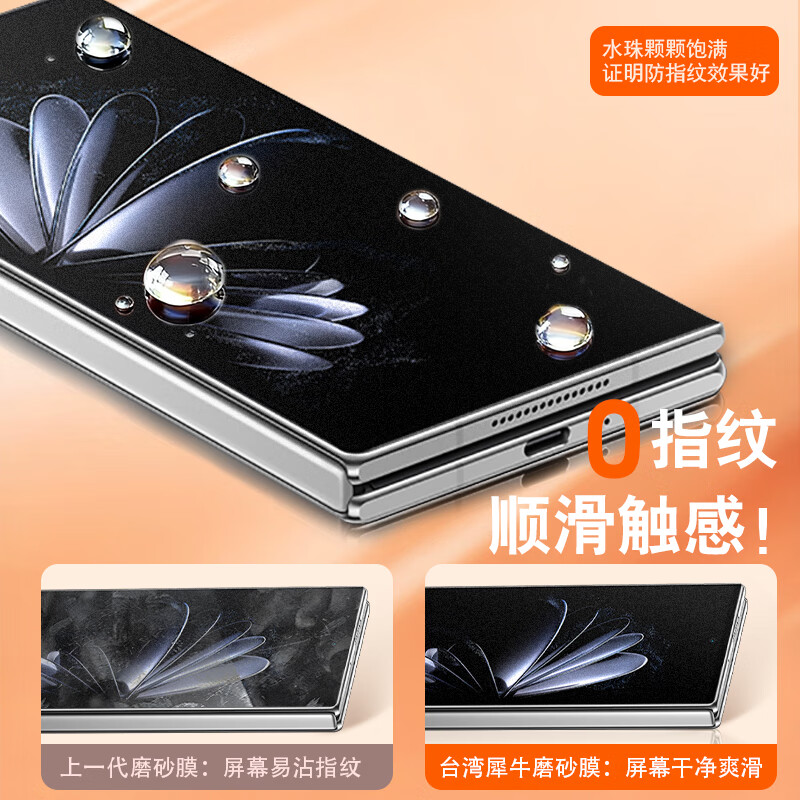 NE台湾犀牛膜折叠膜适用OPPO Find N6/5/3/2 Flip手机膜屏幕保护膜磨砂防偷窥膜贴膜防指纹高清膜 ONE Ultra 磨砂直屏膜【外屏膜】1片 OPPO Find N2