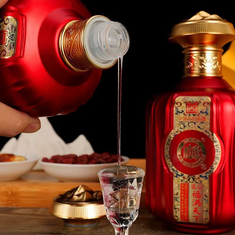 白水杜康（BAISHUIDUKANG）白酒52度浓香型整箱鸿运当头喜酒杜康粮食酒宴请送礼500ml*6瓶酒 52%vol 500mL 6瓶 福满天下礼盒款