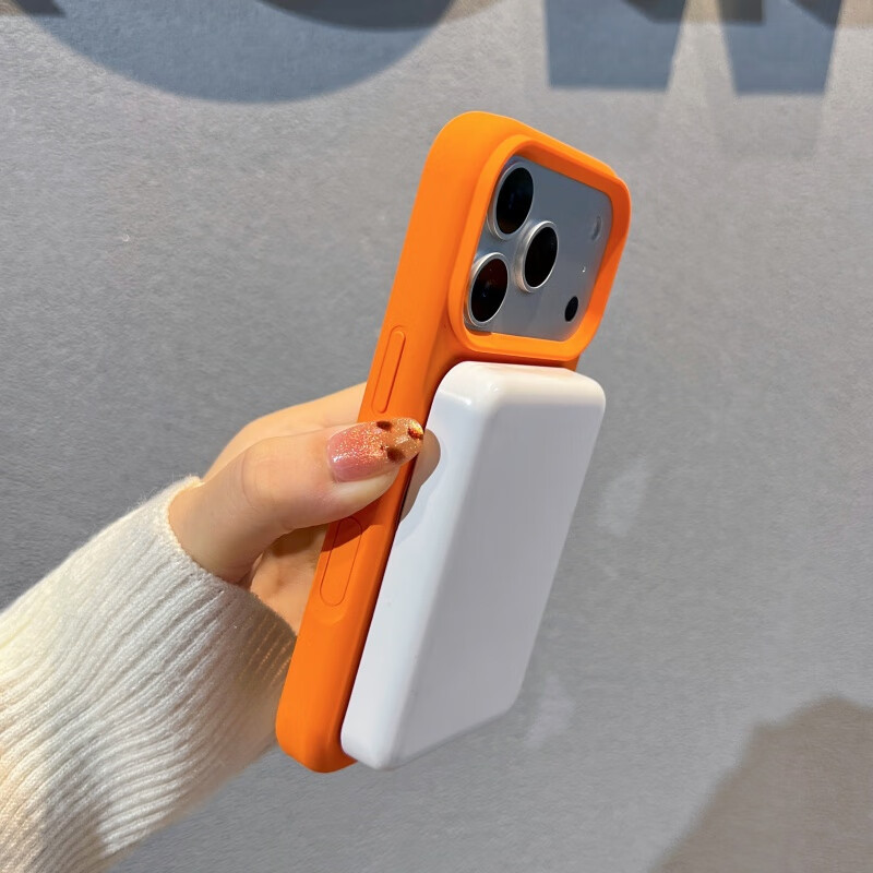 麦焕【磁吸支架】适用苹果17pro手机壳iPhone17promax液态硅胶保护套17纯色轻薄全包防摔软壳 【大红色】液态硅胶 苹果17pro