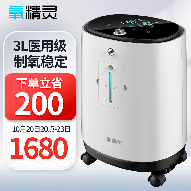 氧精灵品牌制氧/储氧设备价格走势,历史销量趋势和产品评测