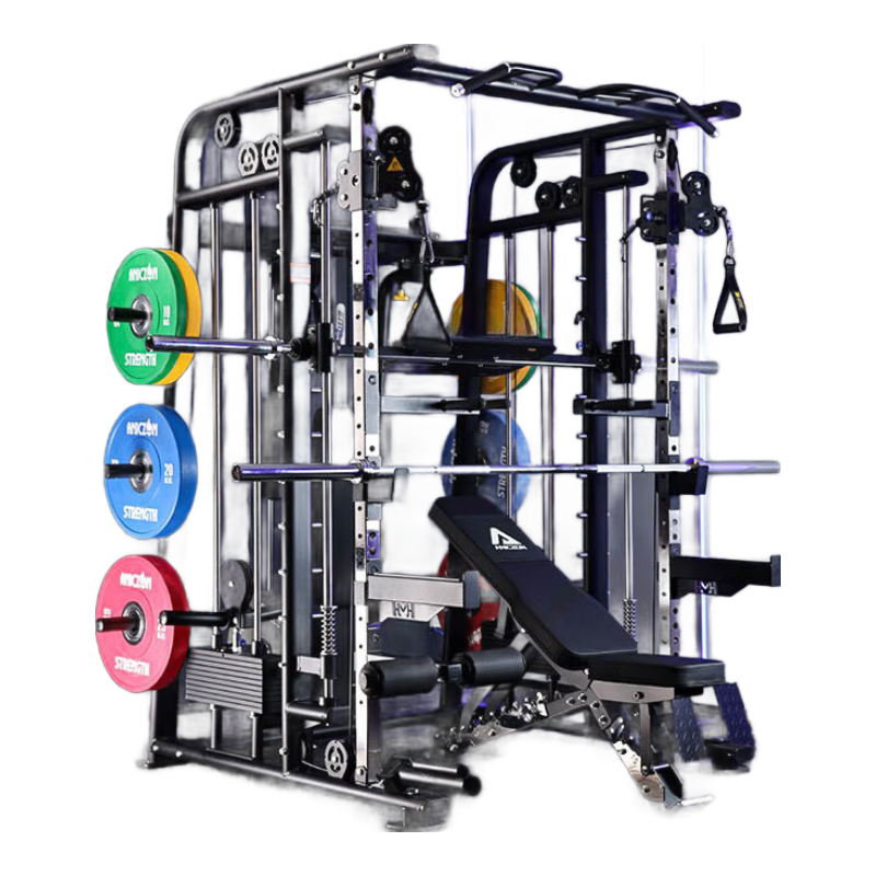 TEZEWA综合训练器史密斯机龙门架深蹲卧推杠铃架多功能一体机器材