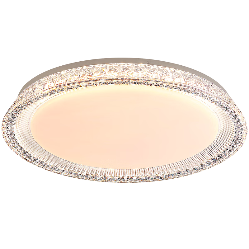 惠普轻奢风led普瑞护眼吸顶灯卧室灯大气欧式水晶灯中山灯具包安装