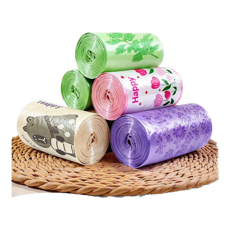 祥盈升家用印花抽绳垃圾袋款式多样45*50cm加厚款随机发货 随机款【50只】