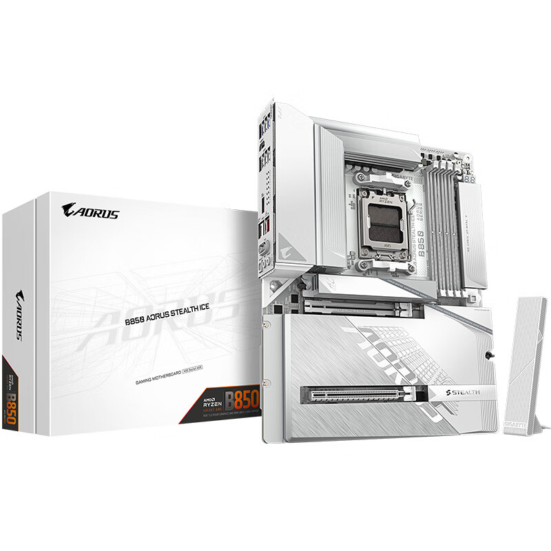 技嘉 背插冰雕B850 AORUS STEALTH ICE DDR5 图 7