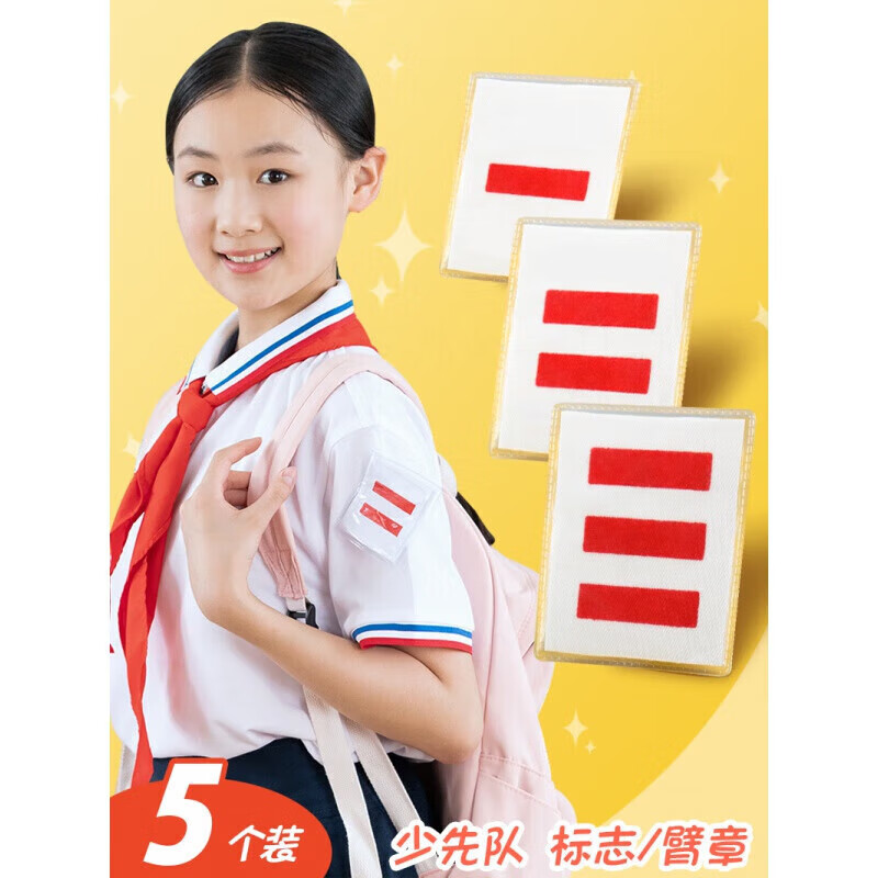 中队长二道杠小队长标志一道杠大队委大队长二条杠小学生少 5个【织唛