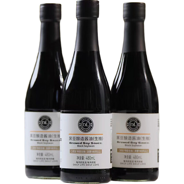 许昌特产正品黄豆酿造酱油(生抽)特级头道生抽黄豆生抽 黄豆酱油500ml*1瓶