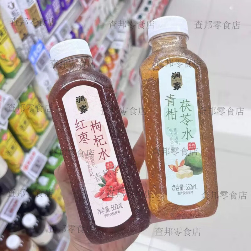 润之家红枣枸杞水青柑茯苓水苹果人参水550ml 红枣枸杞水一瓶