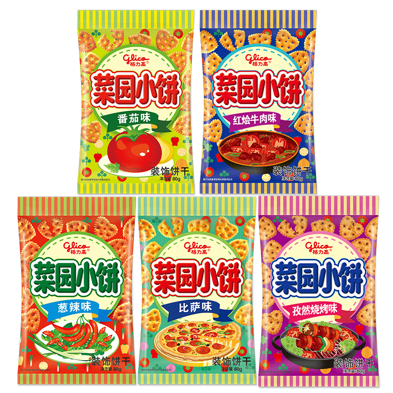 ������(glico)��԰С��ϵ�� ���ֿ�ζ���80g*5��������ʳ��ʳ����� 20.9Ԫ