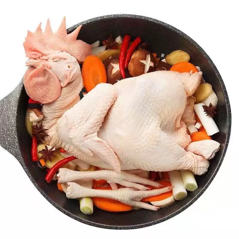 黑腿大公鸡近期宰杀保证新鲜 黑腿大公鸡两只6斤左右