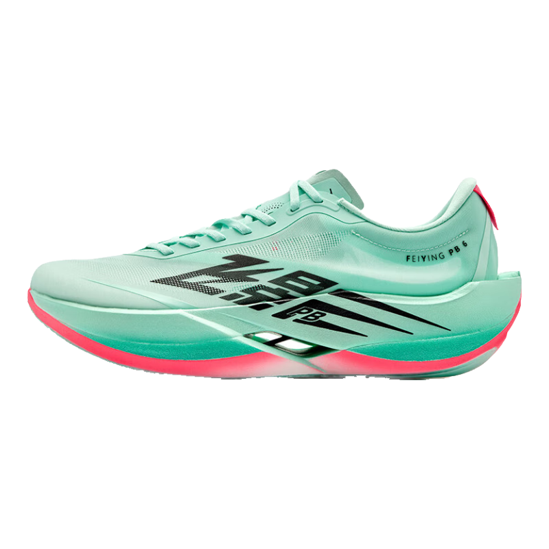 乔丹飞影PB6.0丨专业马拉松竞速跑步鞋碳板跑鞋运动鞋女 冰湖绿/荧光飞影粉 晨汐 35