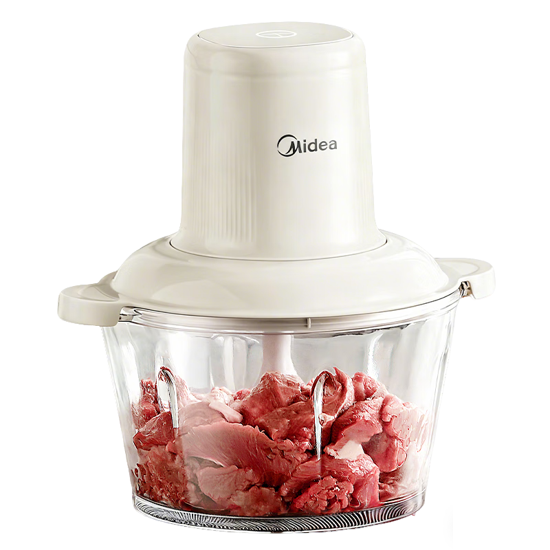 美的（Midea）绞肉机家用绞馅机 碎肉机 电动多功能料理搅拌机饺子肉馅辅食机 蒜蓉机 搅肉机JC001约2L