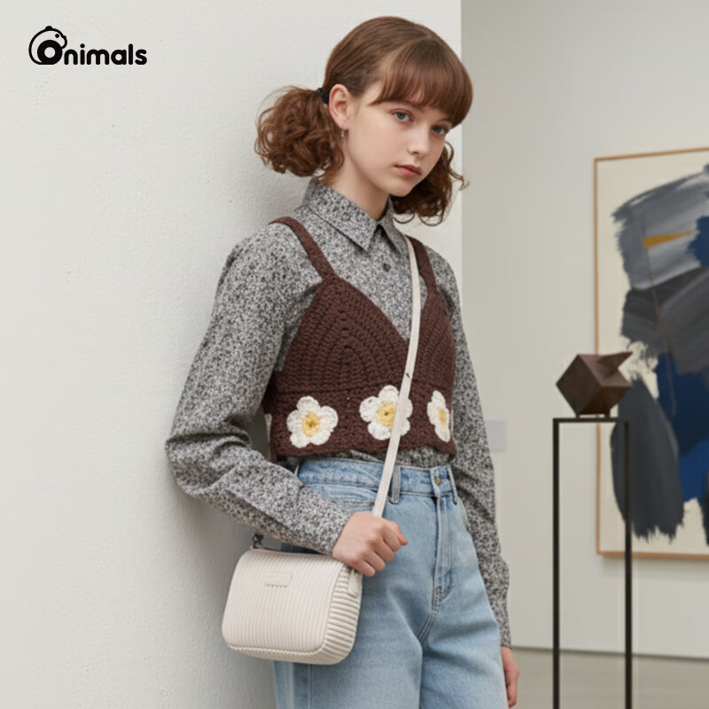 ONIMALS单肩包女大容量波士顿女包保龄球包百搭高级感 黑金色