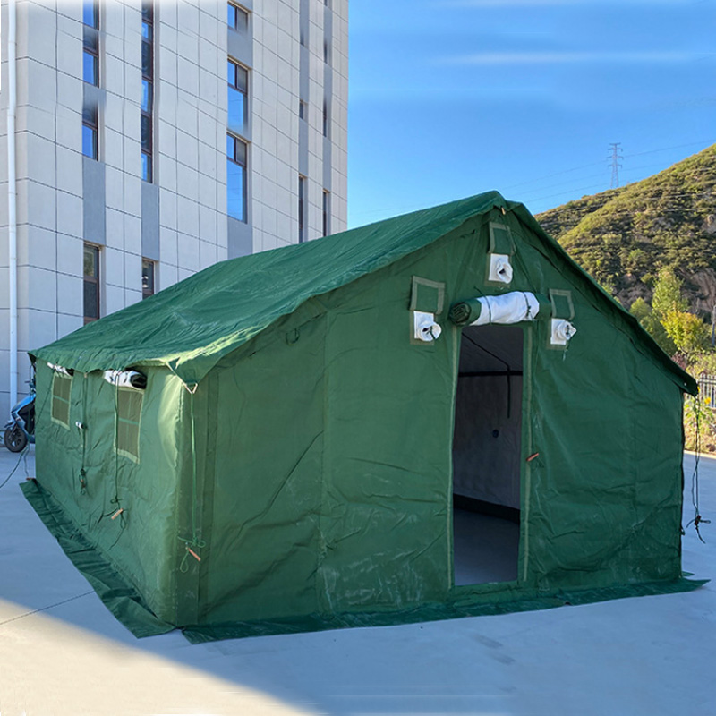 4*4.6m户外野外露营指挥班用帐篷 98棉军绿色帐篷