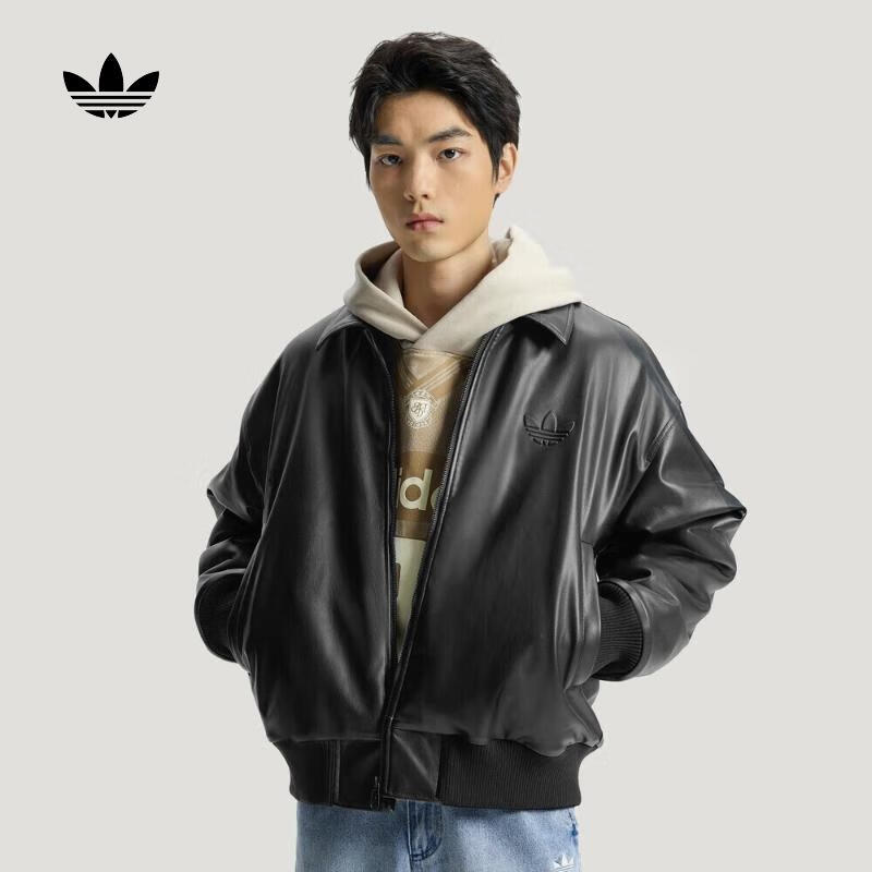 阿迪达斯（adidas）【滔搏运动】三叶草男子M SHERPA PU JKT夹克 IA7525 L