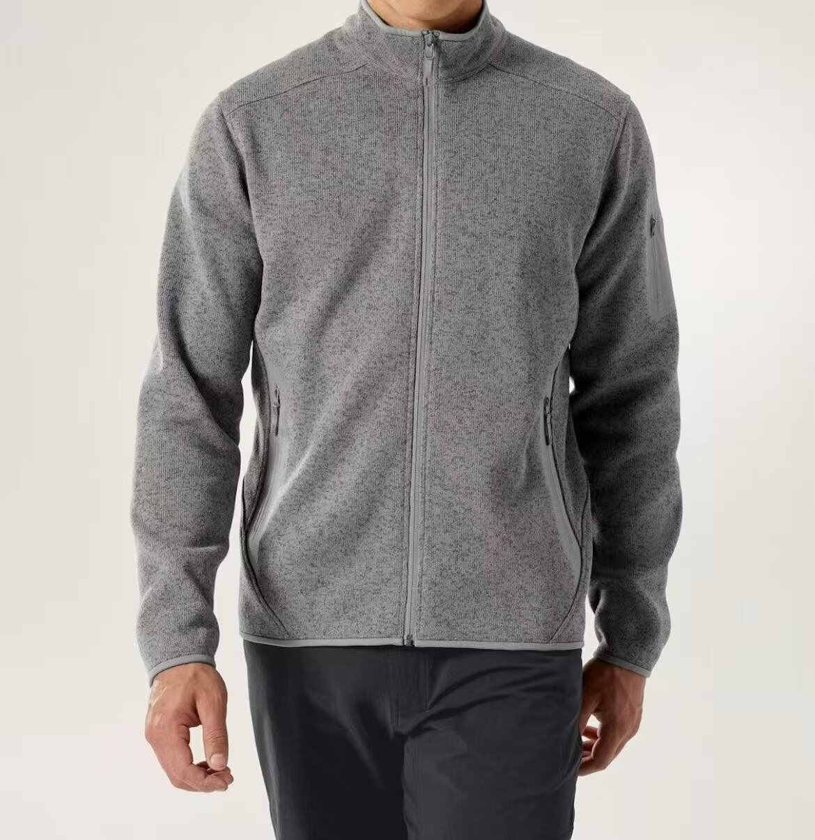 始祖鸟（ARC'TERYX）菜鸟加拿大直邮始祖鸟Arc‘teryx Covert男款保暖抓绒拉链外套 男款covert Cloud heather/1  XS