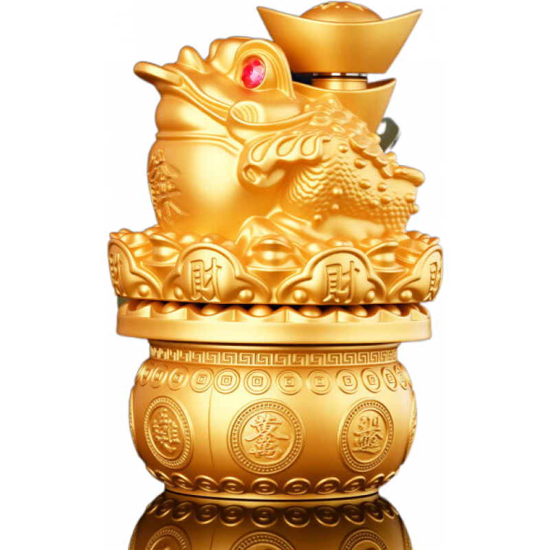 慈元閣金蟾送財聚寶盆擺件三足八方金蟾蜍鋪客廳辦公室裝飾擺件 金蟾送財聚寶盆擺件