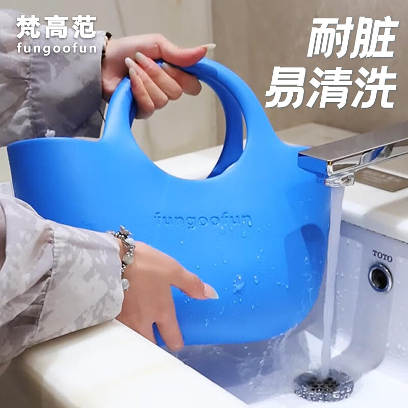 梵高范2025新款沙滩包女旅行野营包游泳健身轻便防水大容量手提包度假 【科技/轻巧】购购包-蓝色 购购包 【PLUS版】容量提升50%