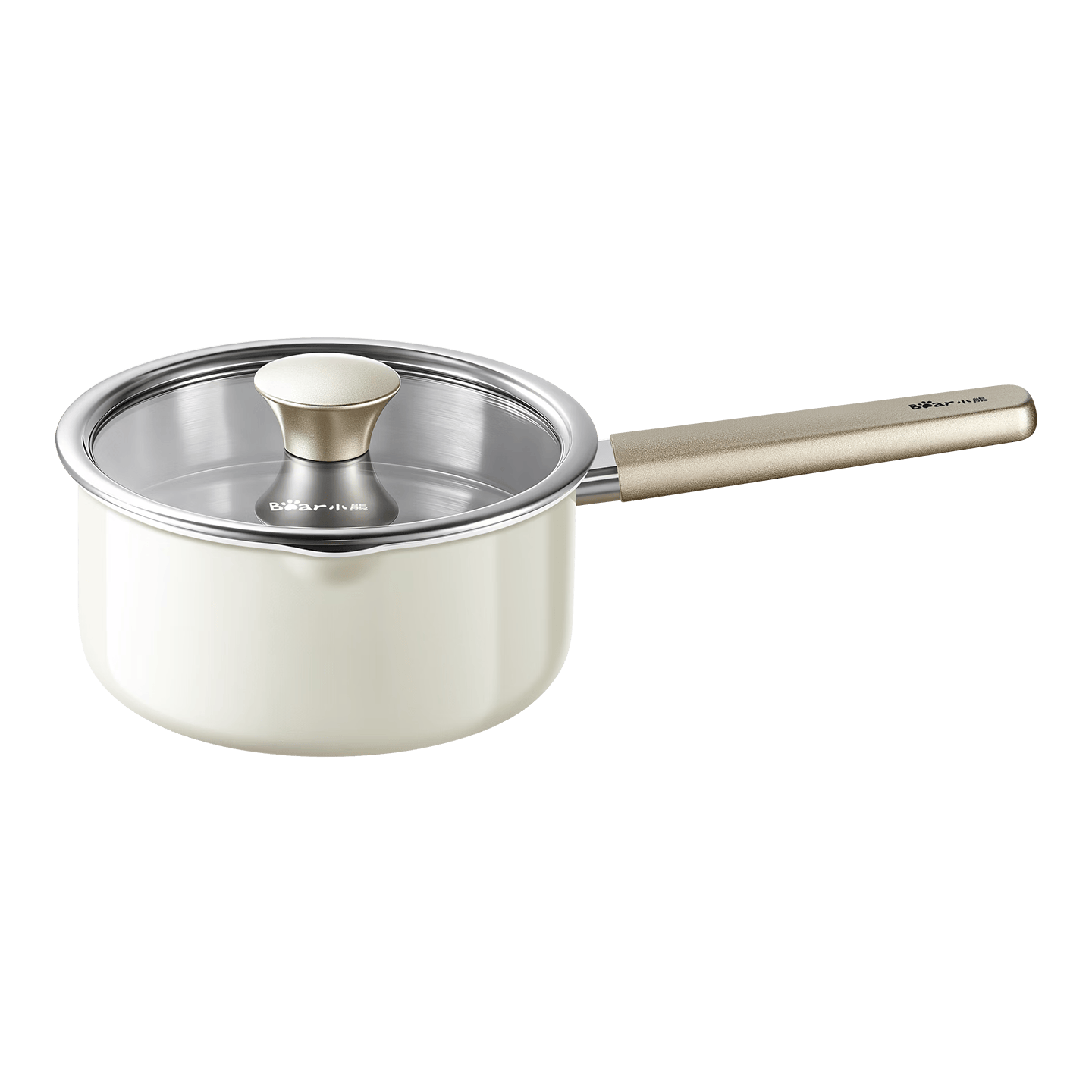 小熊（Bear）316L不锈钢奶锅 加厚婴儿辅食锅小奶锅泡面锅小煮锅16cm